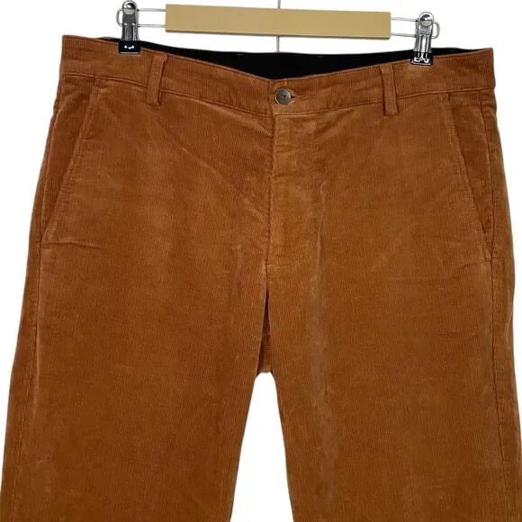 AG Adriano Goldschmied Corduroy Pants Mens 36x32 (Tag 32) Brown Marshall Preppy